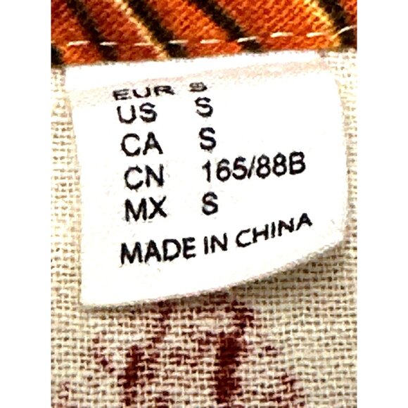 CCC Vintage Inspired Cotton Floral Tie Front Crop Top Leafy Print Keyhole Back - Picture 6 of 7